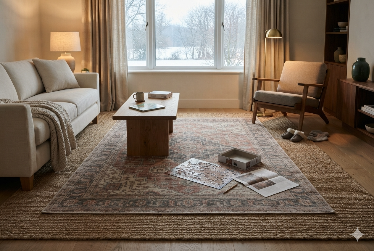How to Layer Rugs the Hygge Way: Getting the Formula Right