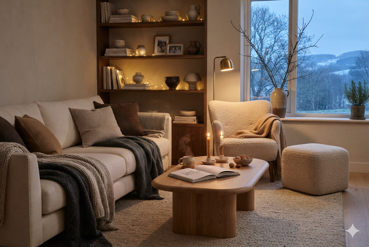 The Hygge Living Room: How to Create Coziness in Winter