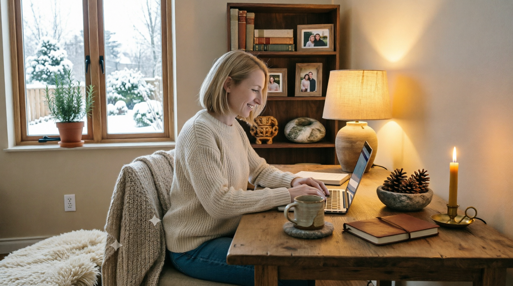 Cozy Home Office Design: How to Create a Warm Winter Workspace