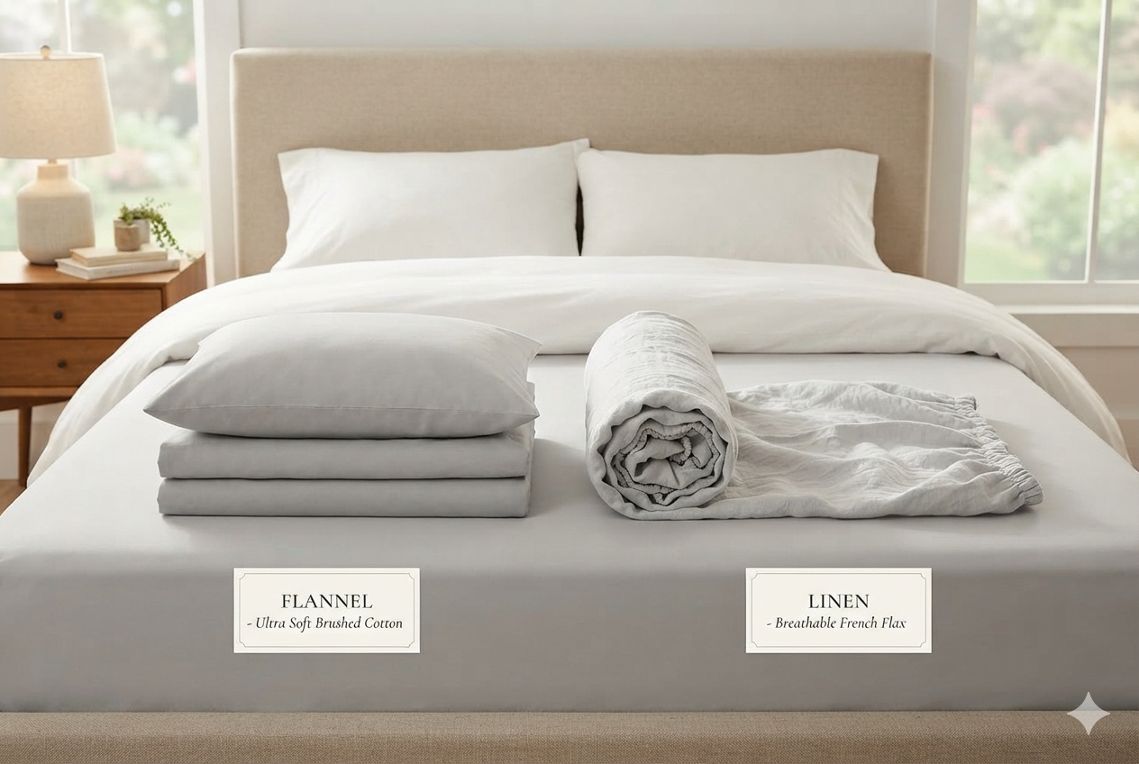 Linen vs Flannel Sheets: Why One Freezes and the Other Sweats
